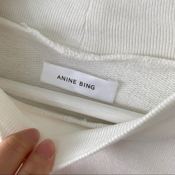 Anine Bing Saint White Mock Neck Sweater - Picture 4 of 6